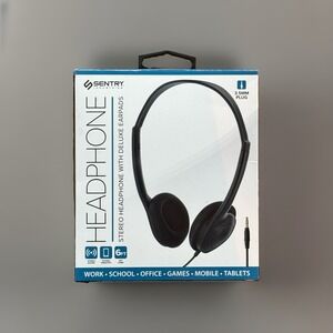 Sentry Rugged Headphone Over-Ear Midsize Basic 3.5mm School Flexible HS417 NEW